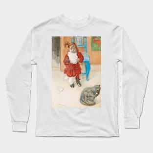 Brita with Confectionary Jar by Carl Larsson Long Sleeve T-Shirt